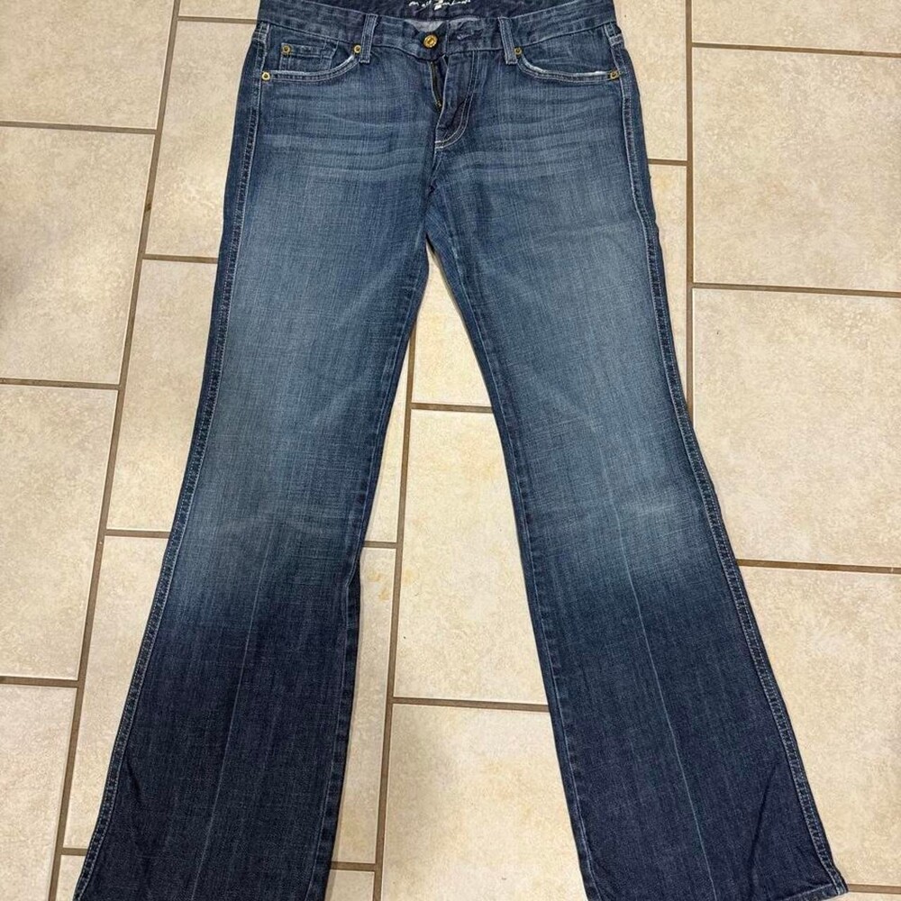 7 For All Mankind women’s blue bootcut jeans Size 29 #denim #flared #7